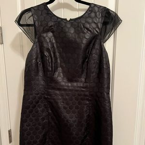 Antonio Melani Faux leather dot dress SZ 12